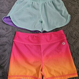 Girls 2 piece lot of activewear shorts